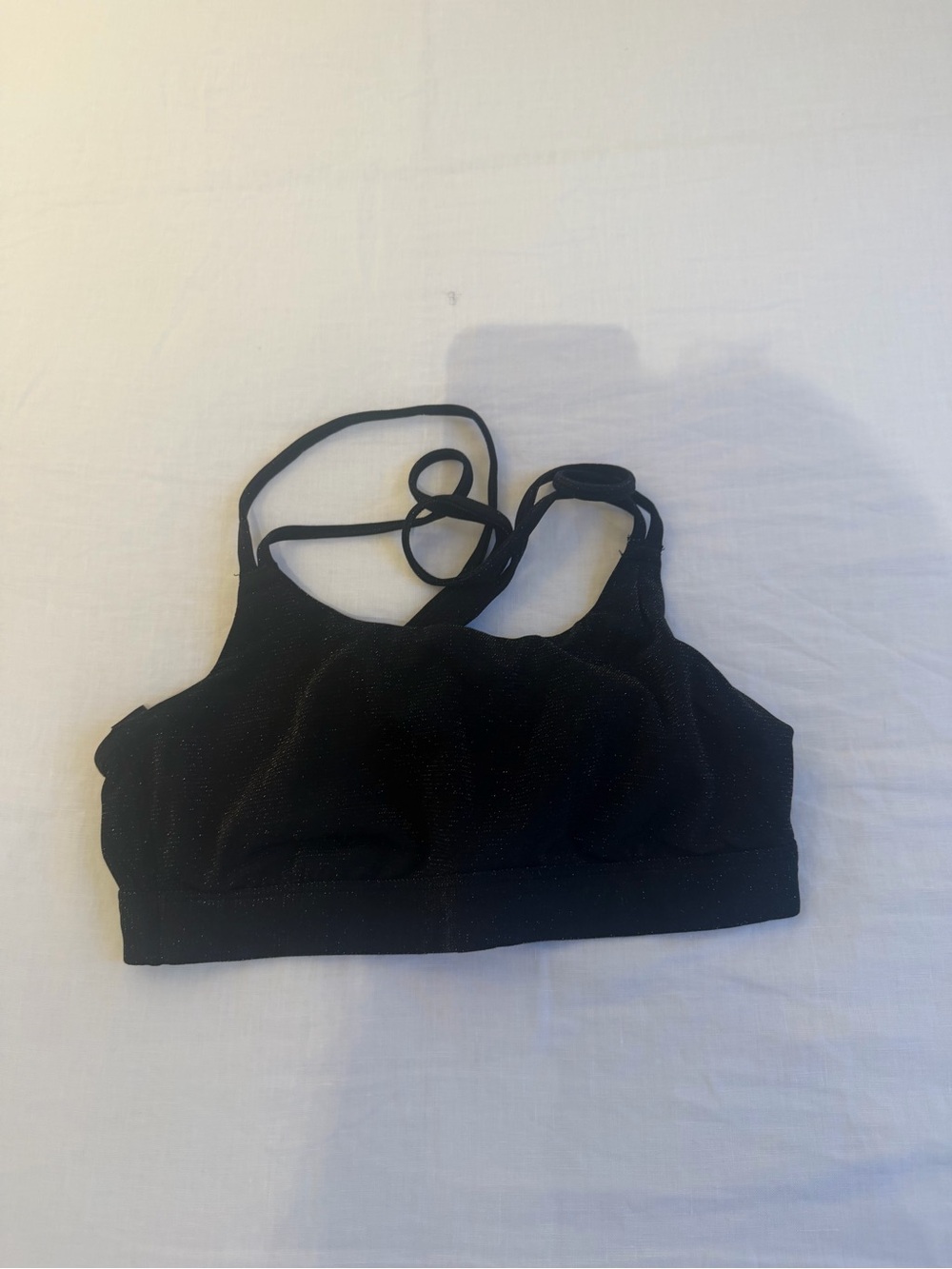 Black Women's Strappy Bralette - Brand Unspecified
